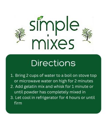 Simple Mixes Natural Gelatin Variety Pack - Strawberry, Orange & Lime - 3.1 oz (6 Pack) - Buy Online on GoSupps.com