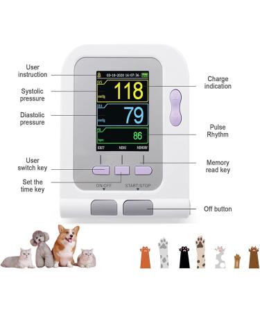 Veterinary Equipment Digital Veterinary Blood Pressure Monitor Cuff Dog/cat/Pets Animal Care 3 Mode 3 Cuffs Electronic Sphygmomanometer Blood Oxygen Measurement Grey - Buy Online on GoSupps.com