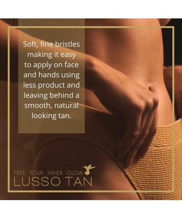 Fake Tan Brush for Tan Mousse and Tan Lotion for Self Tanning Hands Feet Face & Body By Lusso Tan. Full Coverage For Natural Streak-Free Fake Tan. Premium Tanning Brush with Flat Head Mousse and Lotion Brush - Buy Online on GoSupps.com