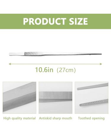 1PC Aquarium Tank Tweezers Reptile Feeding Tool tainless Steel Aquarium Straight Tweezers Tongs for Cleaning Dead and Excess Plants Positioning Ornaments and Feeding - Buy Online on GoSupps.com