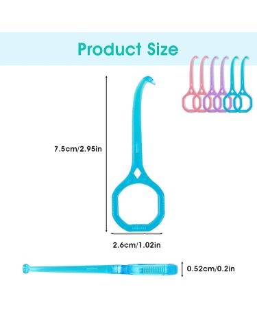 TIESOME Aligner Removal Tool Kit - 6Pcs Chewies & Tooth Hook for Invisible Braces - Transparent Rhombus - Buy Online on GoSupps.com