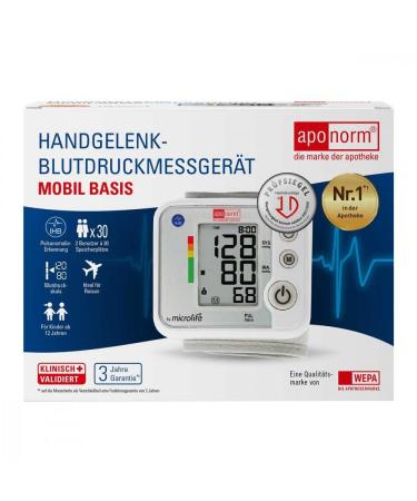 APONORM blood pressure monitor mobile basic wrist 1 pc