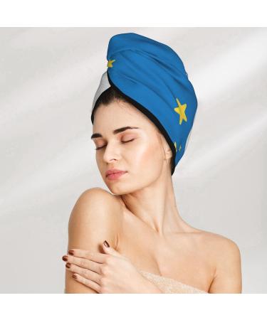 Cool Unicorn Star Golden Microfiber Hair Towel | Soft Super Absorbent Wrap for Long Curly & Thick Hair - Quick Dry Coral Velvet for Women - Buy Online on GoSupps.com