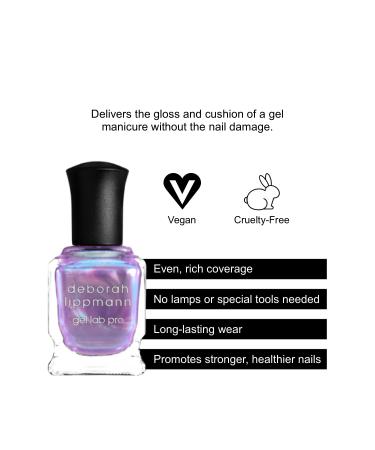 Deborah Lippmann Gel Lab Pro Nail Polish - Vegan 21 Free | I Put A Spell On You - Sheer Purple with Green Shimmer | Healthy Long-lasting Shine | No Animal Testing - Buy Online on GoSupps.com