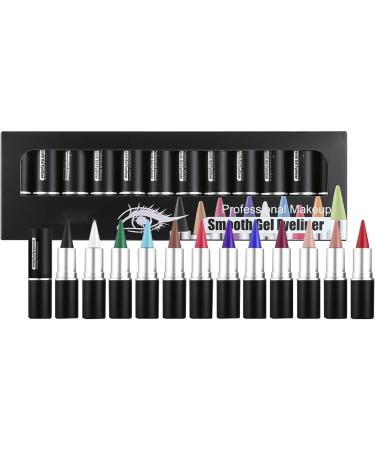  G n rique Gel Eye Liner - Glitter Color Gel Eyeliner Pencils | Long-lasting gel eyeliner | Natural waterproof smudge-proof cream eye coating for lining and eyeshadow - Buy Online on GoSupps.com