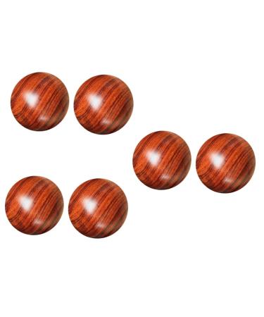 Fomiyes 6 Stk solid wood massage ball traditional chinese foot massage roller hand training ball Fitnessball Chinese balls for the hands