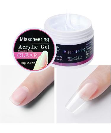 Joyeee Nail Extension Gel Kit 60ml Clear Poly Nail Gel Acrylic Nail Builder Strengthen Crystal Gel Set Hard Builder Gel for Nail Design Repair Gel Nail Starter Kit for Beginners and Nail Technician - Buy Online on GoSupps.com
