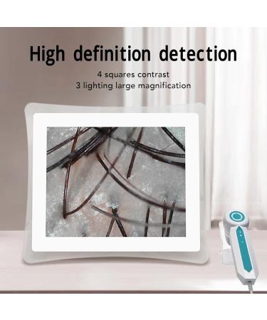 Hair Follicle Skin Detector 50X 200X Magnification 3 Light Modes High Definition Clear Imaging Skin Diagnosis Hair Analyzer for Hair Care Center (US Plug) - Buy Online on GoSupps.com