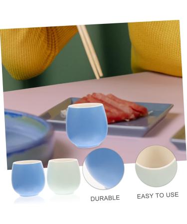 Zerodeko Handmade Tea Cup Ceramic Sake Cups 2pcs Cup Mug Lovers Ceramics Simple Tea Sake Cups Tea Tasting Cup - Buy Online on GoSupps.com