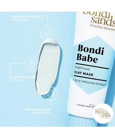 Bondi Sands Bondi Babe Clay Mask 75ml - Detox Face Mask for Redness Impurities & Blackheads - Moisturizing Clay Treatment - Buy Online on GoSupps.com