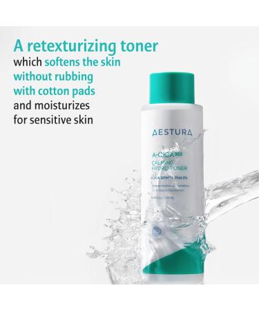 AESTURA A-CICA365 Calming Hydro Toner | Daily Soothing Toner for Sensitive Skin | PHA 3% | Korean Skin Care | 8.56 Fl Oz | Dermatologist Tested - Buy Online on GoSupps.com