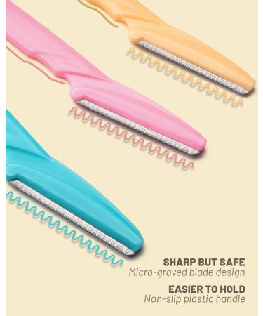 MoHern 78 Pcs Multipurpose Dermaplane Eyebrow Razors for Women and Men - Black Face Razors - Buy Online on GoSupps.com