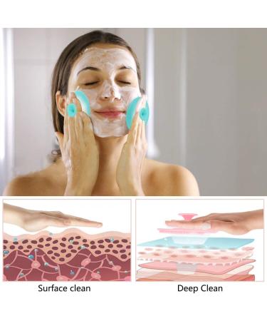 LIONVISON 2pcs Lip Scrub Brush and Facial Cleansing Brush Set for Blackhead Removal and Mask Application - Buy Online on GoSupps.com