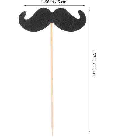 Hoement 40pcs mustache cupcake toppers fake mustache gender reveal cupcake toppers mustache party decorations cake decor de bautizo para ni o baby paper cup - Buy Online on GoSupps.com