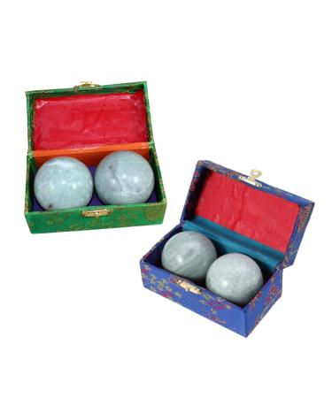 Gatuida 2 STK massage-baoding balls massage ball stress marble ball fitness lingerie bucket made of metal chinese stone ball massage ball made of marble of course handball in middle age