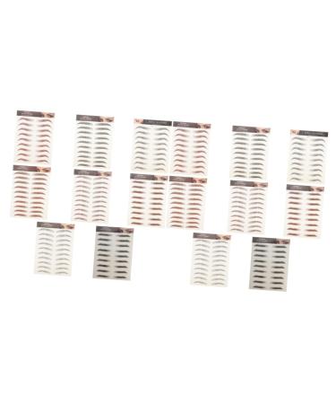 POPETPOP POPETPOP 16 x False Eyebrow Stickers for Natural and Elegant Look