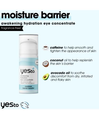 Yes To Awakening Hydration Eye Concentrate - Nourishing Vegan Eye Cream for Brighter Moisturized Skin | 0.5 Fl Oz - Buy Online on GoSupps.com