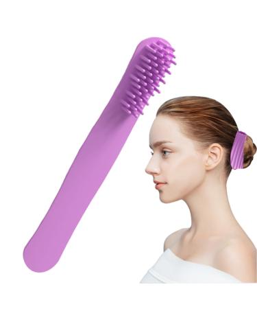 Nudge scalp massage brush-brush with a long handle scalp massager gossip comb.The hair can be tied temporarily rolls on violet in no time