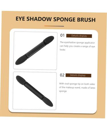 Beatifufu 50pcs Eye Shadow Sponge Brush Sponge Tip Makeup Double Head Eyeshadow Brushes - Buy Online on GoSupps.com