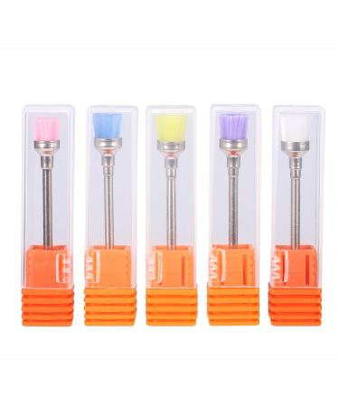 Rotekt 5pcs Nail Drill Bits - Electric Nail Drill Polish Grinding & Dust Remover Brush Heads | International Shipping - Buy Online on GoSupps.com