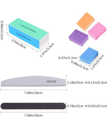 Beavorty 1 Nail Buffer Block Nail Sanding Files Manicurist Buffer Pedicure Nail File Polishing Buffer Block Nail Buffering Block Nail Buffering Files fingernail File Sandpaper Baby Sponge - Buy Online on GoSupps.com