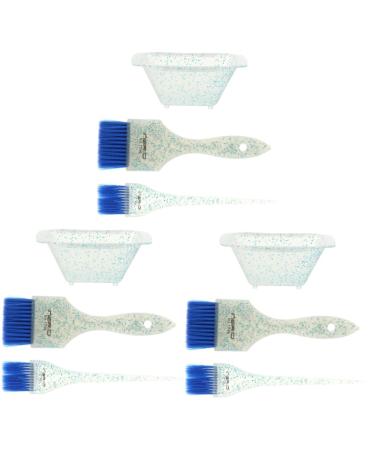 Beaupretty 3 Sentions Hair Coloring Medicines Hair-Highlight Brush Hair-Highlight Brush Hair Color Break Removal Brush For Hair Coils Hair Cell Blue Accessories Face Kamm Man 19x5.8x2cmx3Pcs Blaux3Stk