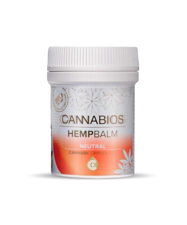 Cannabios Hempbalm Neutral Balm 50ml - 100% organic balm ideal for sensitive or allergic skin with sensation of pain, inflammation, damaged skin.