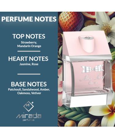 MIRADA Miss Surf Ch rie Women's Eau de Parfum (EDP) 3.4 FL. Oz (100ml) Women s Perfume with Notes of Strawberry Mandarin Orange Jasmine Rose Patchouli Sandalwood Amber Oakmoss Vetiver - Buy Online on GoSupps.com