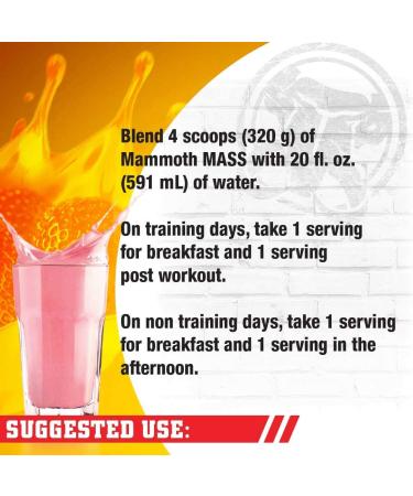 Buy Interactive Nutrition Mammoth Mass Strawberry 6800g - Premium Weight Gainer | Fast International Shipping - Buy Online on GoSupps.com