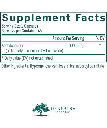 Genestra Brands Carnitine - Exercise Recovery & Endurance Support | 90 Capsules - Buy Online on GoSupps.com