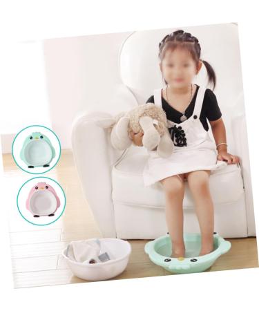 ORFOFE Baby Wash Basin Newborn Wash Basin Sink Cartoon Plastic Basin Child medium Green - Buy Online on GoSupps.com