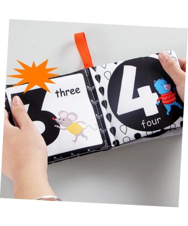 Abaodam 4 Pieces White Baby Toy Book - First Year Children's Educational Fabric Books for Toddlers & Infants - Buy Online on GoSupps.com