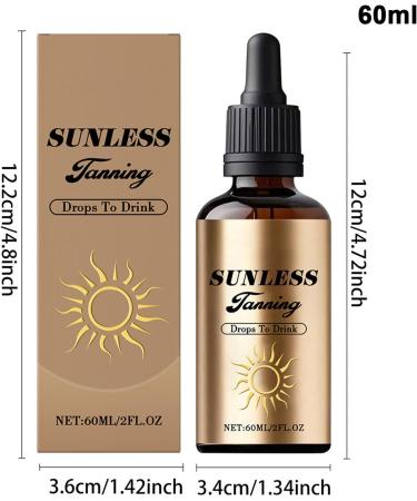 Gouttes Autobronzantes Sans Soleil - 60ml Gouttes Autobronzantes Absorber Produit | Bronzant Visage & Corps clat Naturel Hommes Femmes Types de Peau S che Sensible - Buy Online on GoSupps.com