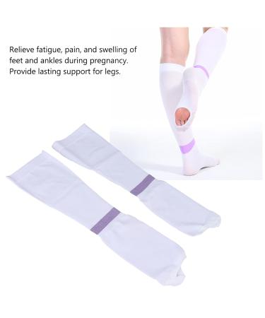 Compression Socks 15-20 mmHg - Open Toe Knee High XL | Promote Blood Circulation - Buy Online on GoSupps.com