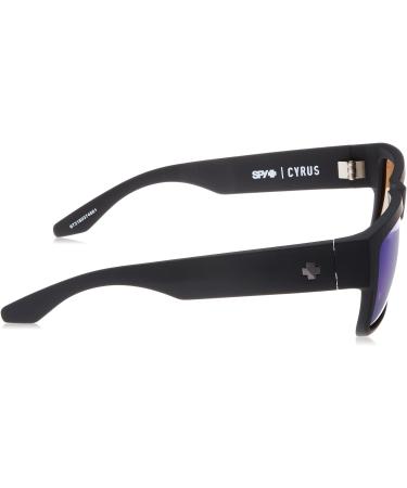 SPY Optic Cyrus Square Sunglasses with Color-Enhancing Lenses in Black - Buy Online on GoSupps.com