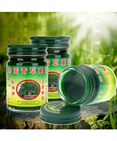 Thai Herbal Wax Original Green Balm - 3 Jars (150g) | Massage Balm for Thai Boxing | Imported from Thailand - Buy Online on GoSupps.com