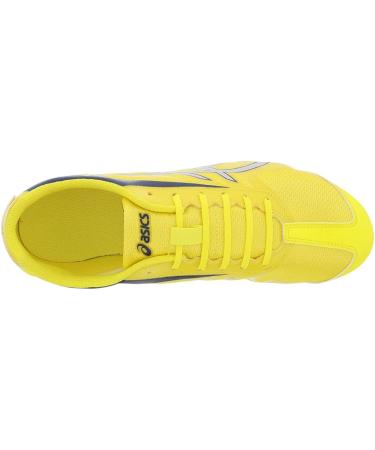 ASICS Men's Hyper LD 5 Track & Field Shoes 12 - Flash Yellow/Silver/Navy - Buy Online on GoSupps.com