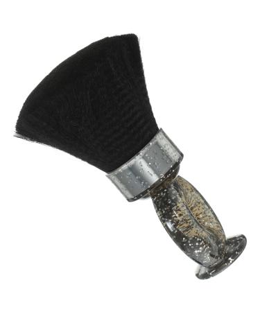 Beavorty Hairschneile-Nackenwedel brush hairdresser-styling brush tool Razor brush for the salon shaving brush for the hairdressing salon Narrow slim man for men care needs 8.5x3.5cm black