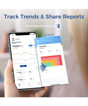 Buy Checkme Bluetooth Blood Pressure Monitor - Portable Wireless BP Cuff with 50 Readings & Unlimited Data Storage for iOS & Android - Optimal Home Health Tracking - Buy Online on GoSupps.com