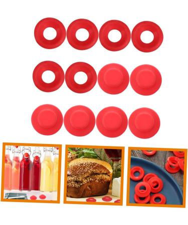 ABOOFAN 12pcs Sealing Cap Bottle Seal Gaskets Water Bottle Caps Gasket Leak- Seal Gasket Soda Bottle Sealing Gasket Swing Washers Bottle Seal Tool Glass Bottle Screw Cap Clamshell - Buy Online on GoSupps.com