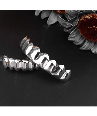 8-Piece Nolitoy Halloween Gold Tooth Set | Hip Hop Vampire Teeth for Costume Party | Removable Prosthetic Fangs - Buy Online on GoSupps.com