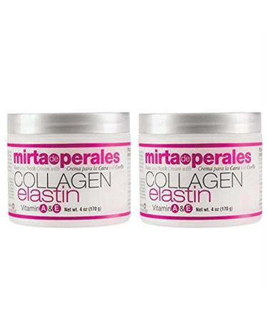 Mirta De Perales Collagen Elastin Cream 4 Oz. 2-PACK