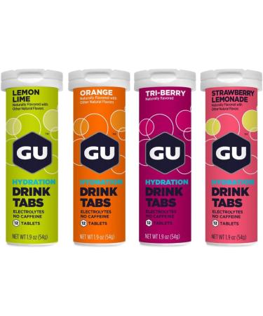 GU Energy 24-Count Gel and 4-Count 48-Serving Hydration Electrolyte Drink Tablets Sports Nutrition Bundle - Buy Online on GoSupps.com