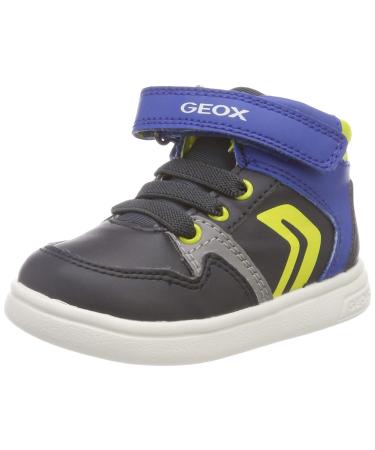 Geox Baby Boy's B Djrock Sneakers 4.5 UK Child Navy Lime Green Cf43s