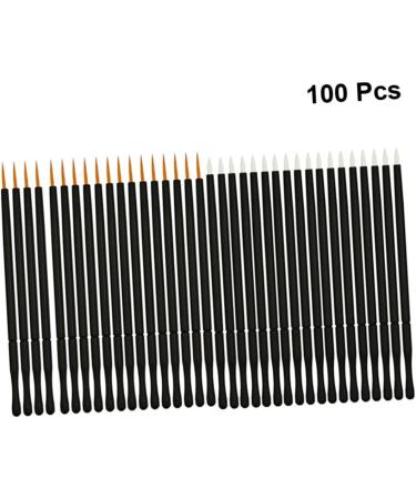 SOESFOUFU Eyeliner Liquid Brushes 100pcs Eyeliner Brush for Liner White Wand Applicator Eyeliner Liquid Tool Make up Makeup 10*0.5cm As Shown - Buy Online on GoSupps.com