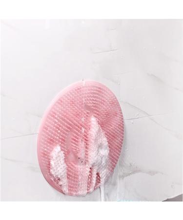 Buy Pink Silicone Massage Pillow for Feet - Bathroom Brush for Easy Cleaning & Dead Skin Removal - 31cm Round Back Massage Tool - Buy Online on GoSupps.com