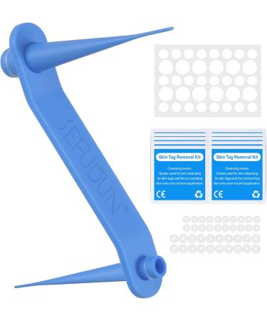2-IN-1 Skin Tag Tool Kit for Men and Women Fast and Easy Painless Kit for Small (2mm) to Medium (8mm) - Safe for Most Parts - Blue (Blue) - Buy Online on GoSupps.com