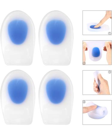 Buy 2 Pairs Gel Heel Inserts & Arch Support Cushions for Ultimate Comfort | Silicone Heel Cups for Outdoor Sports - Buy Online on GoSupps.com