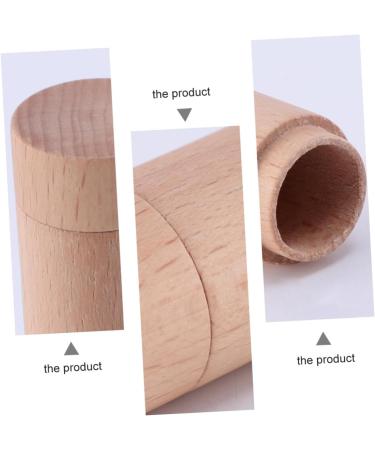 Beaupretty 1pc Lipstick Tube Refillable Lip Balm Tube Wooden Lip Balm Tube Portable Lipstick Holder Lipgloss Lip Balm Tube for Refilling Light The Light Natural Friendly Plastic - Buy Online on GoSupps.com