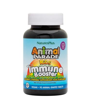 Nature's Plus Source of Life Animal Parade Kids Immune Booster Natural Tropical Berry Flavor 90 Animals